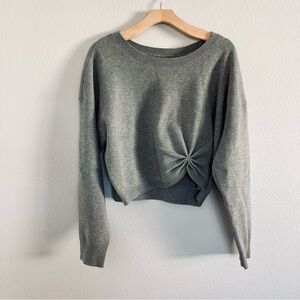 ANTHROPOLOGIE Gray Knotted Sweater, Super soft and comfy